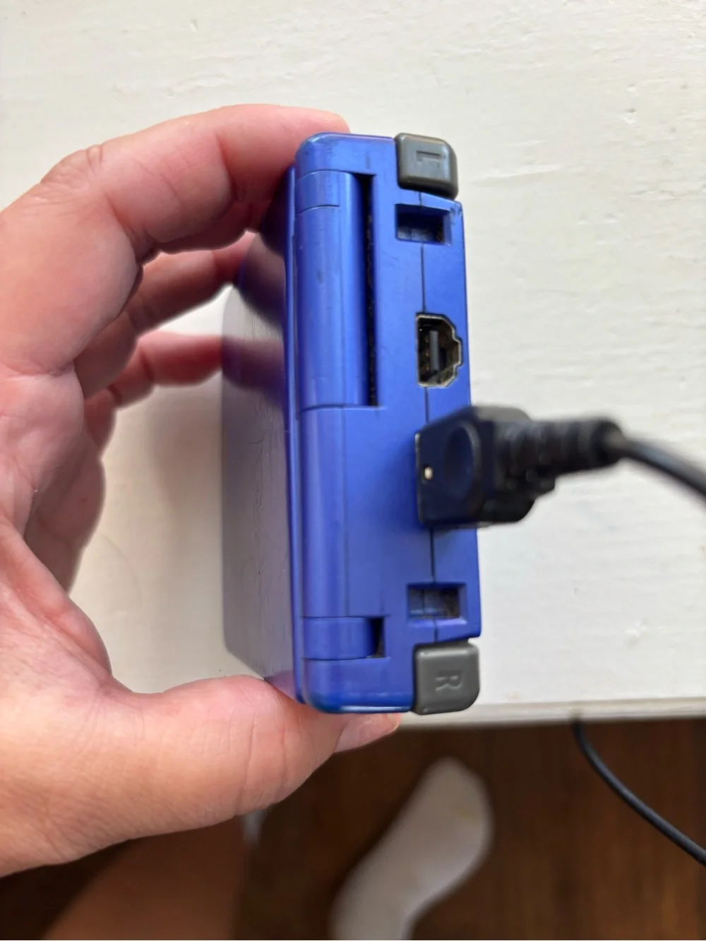 Nintendo Game Boy Advance SP AGS-001 Cobalt Blue Handheld Console Tested Works